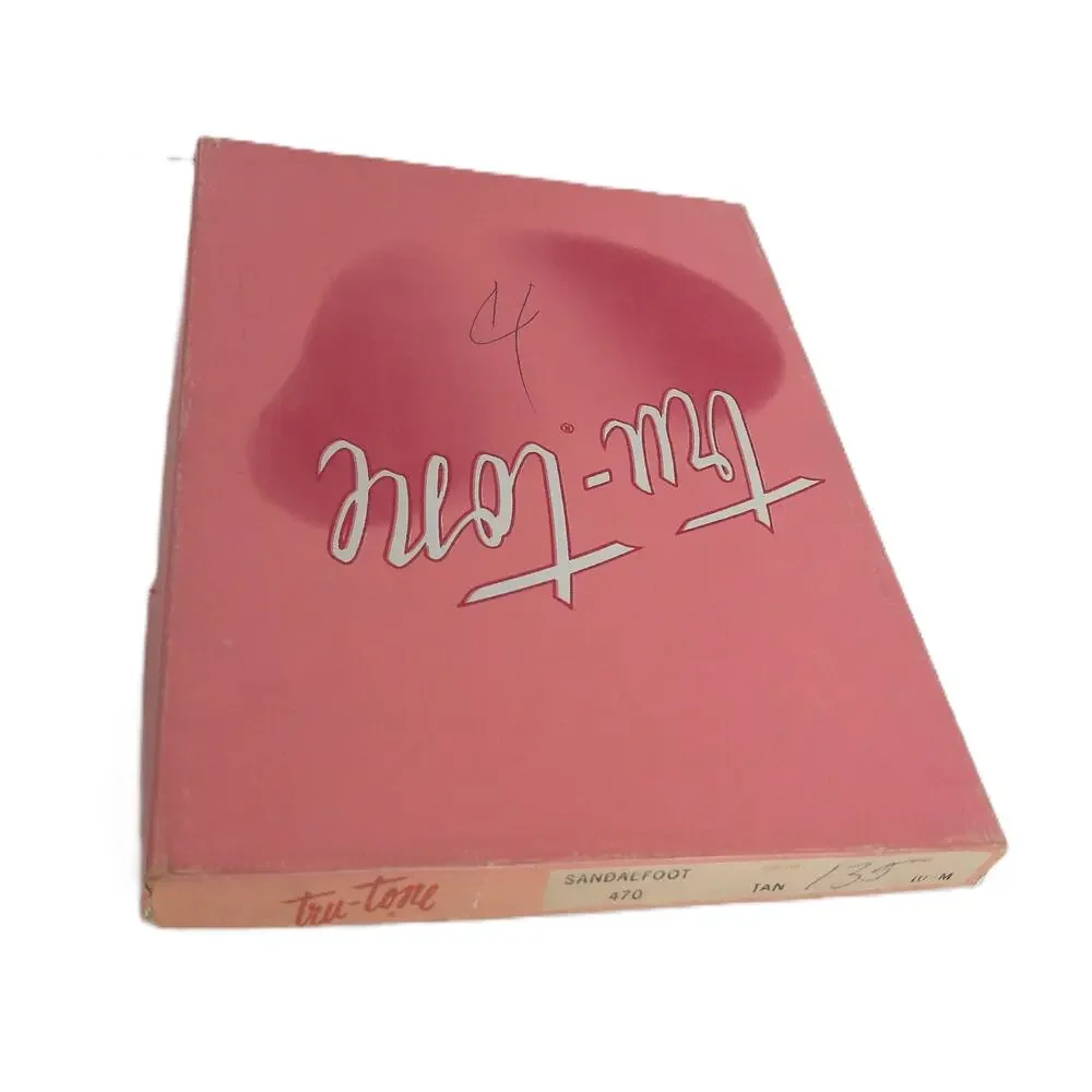 Vintage Tru Tone Silversheen Stockings Hosiery Sandalfoot Tan Size 10M SET OF 3